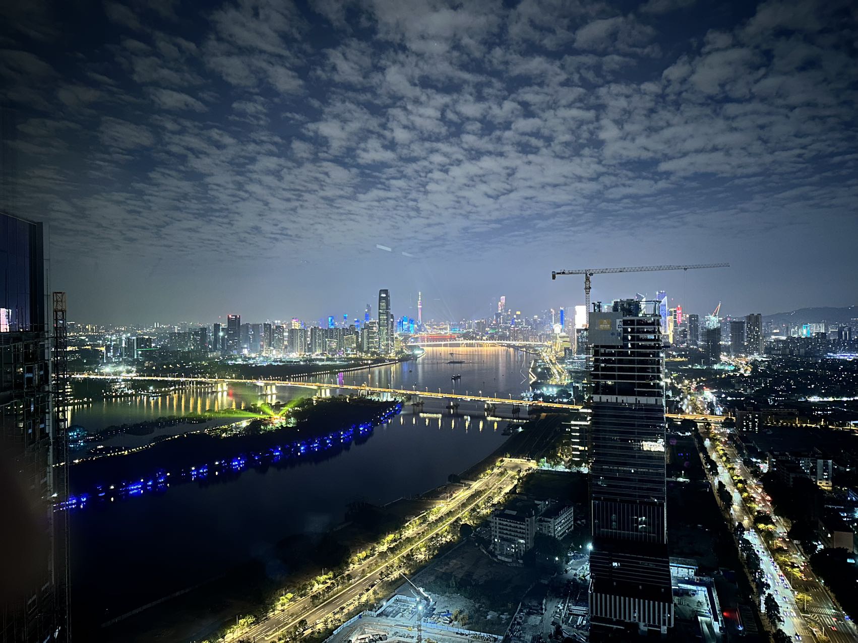 广州城市夜景与办公区位